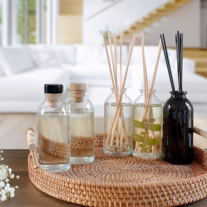 Urban Naturals Lilac Blossoms Reed Diffuser Set | Made with Essential Oils & Real Botanicals | Lily of The Valley, Violets & Lilac | Made in the USA