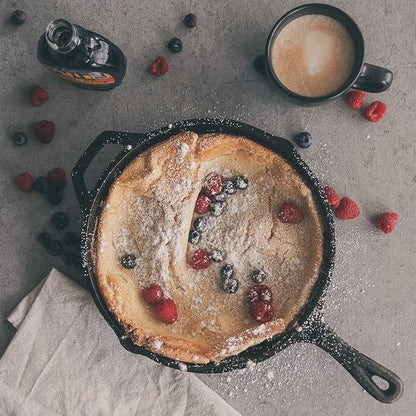 10-1/4 Inch Round Medium Pre-Seasoned Cast Iron Skillet