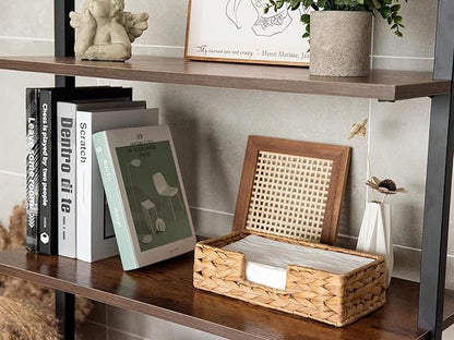 StorageWorks Water Hyacinth Napkin Holder for Bathroom, Wicker Napkin Baskets for Bathroom, Guest Towel Holder, 9 ¾"L x 5"W x 2 ¾"H, 2 Pack
