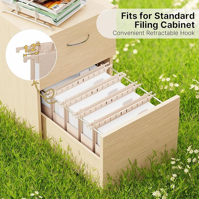 XINGIA Wheat Straw Plastic Hanging File Folders Letter Size, 12 Pack Extra Capacity Filing Cabinet Folders for Bulk Files/Medical Charts, Heavy Duty 2 Inch Expansion File Organizer(Morandi Pink)