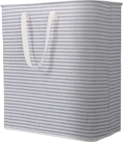 Lifewit 1 Pack Laundry Hamper Large Collapsible Laundry Baskets, Freestanding Waterproof Clothes Hamper with Easy Carry Handles in Laundry Room Bedroom Bathroom College Dorm, Grey, 100L
