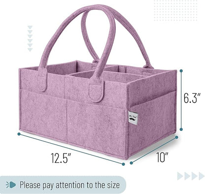 Mr. Pen- Baby Diaper Caddy Organizer, Orchid Mist, Nursery Storage Bin and Car Organizer for Diapers and Baby Wipes