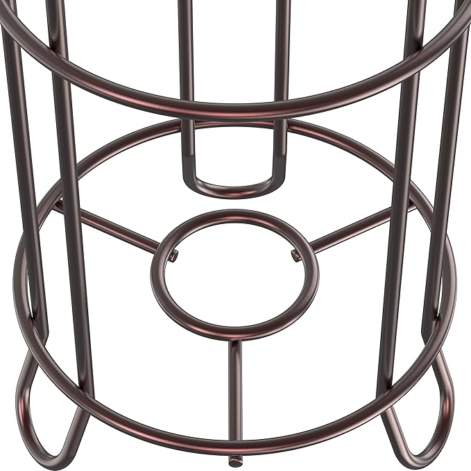 Simple Houseware Bathroom Toilet Tissue Roll Holder Stand with Cell Phone Shelf, Bronze