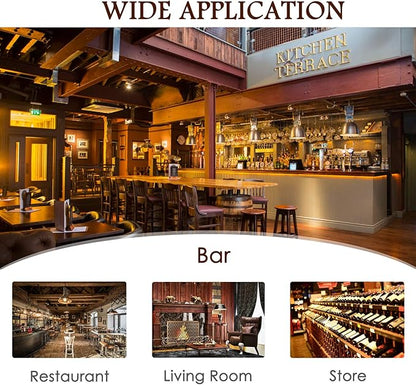 LDAILY 17.5’’ Wood Globe Bar, 16th Century Italian Replica Vintage Bar Cart with Wheels, Wine Cabinet with Liquor Storage, Bottom Shelf & Old World Map, Round Bar Cart for Home (Retro Brown)