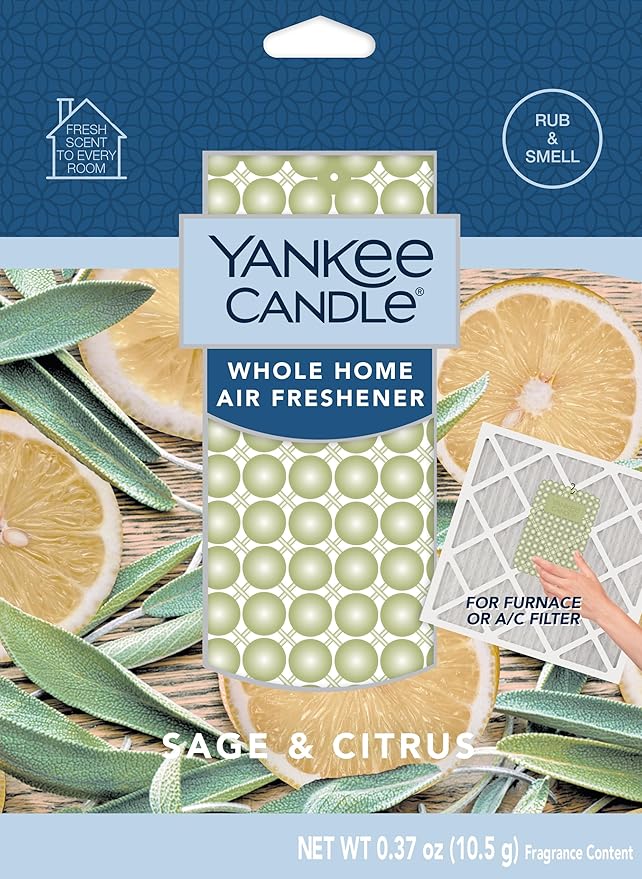 Yankee Candle Whole Home Air Freshener Variety Pack (Sage Citrus, Lilac Blossoms, Dried Lavender & Oak, & Sicilian Lemon) (1ea / Pack of 4)