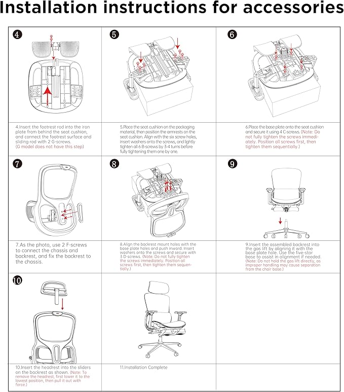 Hbada P2 Ergonomic Office Chair, Office Chair with 3D Lumbar Support, Mesh Chairs with 3D 360° Rotation Arms, 3D Headrest & Comfortable Seat, 135° Stepless Tilt Function, Black
