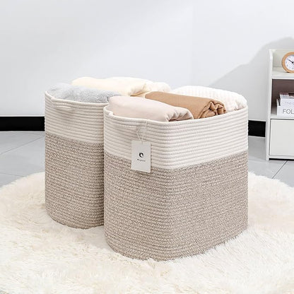Collapsible Laundry for Hamper,Medium Large Storage Bins Fabric Storage Box, Closet Organizer,Hampers Foldable Fabric Storage Basket, Solid Storage Toy Box With Handle, Used to Organize