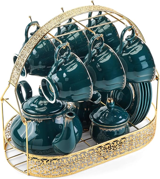 CHENP.HMC Coffee Mug Holder Mug Holders for Counter Coffee Rack Cup Holder Stand Dishes Organizer Steel Wire Rack Display Stand Service for Tea Cups
