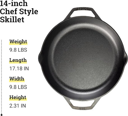 Lodge Chef Collection 14" Chef Style Skillet