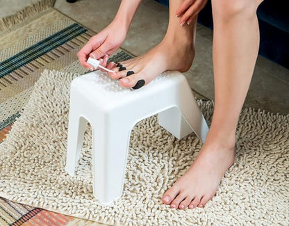 Demi's Home Shower Foot Rest - Pedicure Foot Rest - White - (Supplies Not Included)