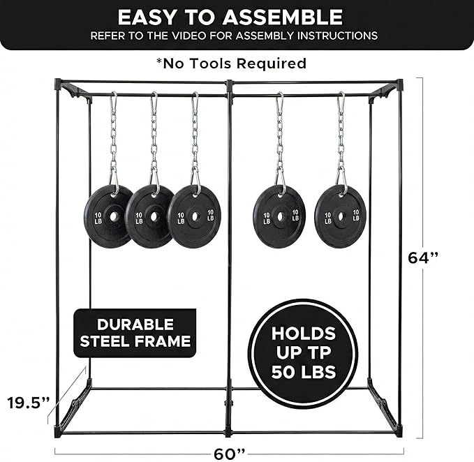 HOLDN’ STORAGE Portable Wardrobe Closet - 65 lb Large Capacity, Internal Heavy Duty Metal Rod, Zipper & Clear Window, Durable Clothes Organizer, Tool-Free Easy Assembly, Beige Canvas Cover