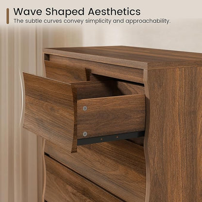 Tall Dresser for Bedroom, 61.1" Tall Dresser with 8 Drawers, Wood Dressers & Chests of Drawers, Accent Upright Drawer Organizers for Closet, Hallway