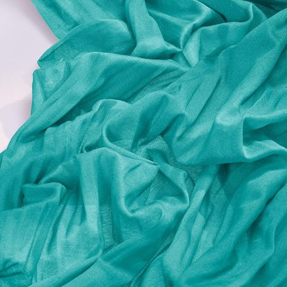 Socomi 6pcs Teal Blue Cheesecloth Table Runner Boho Rustic Gauze 120 inch 10FT Cheese Cloth Runner for Wedding Party Baby Shower Birthday Home Decor