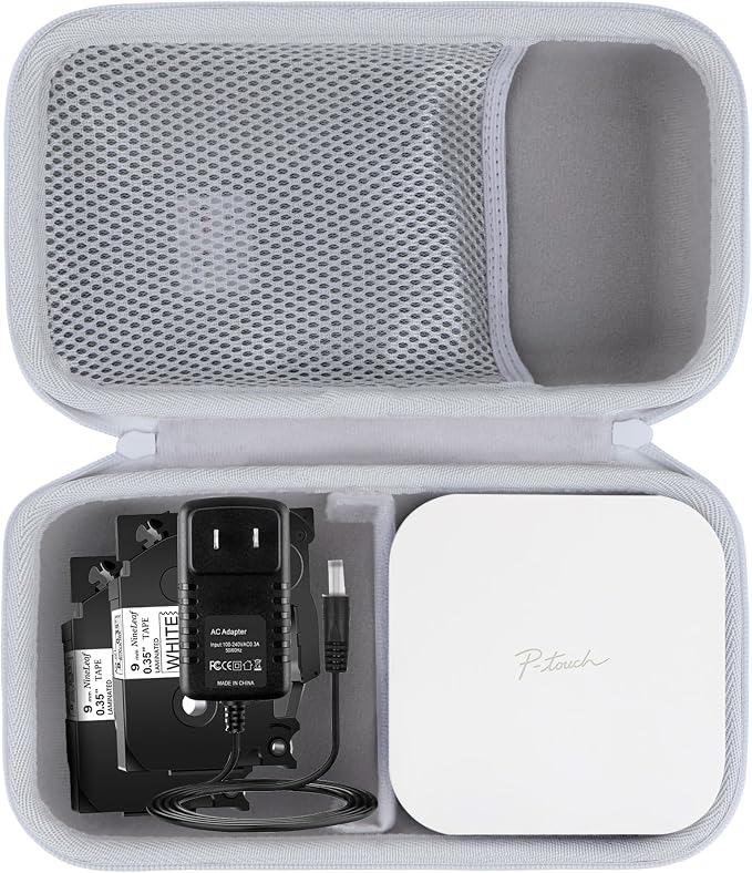 Lebakort Storage Case Compatible with Brother P-Touch Cube Color PTP300BT Smartphone Label Maker
