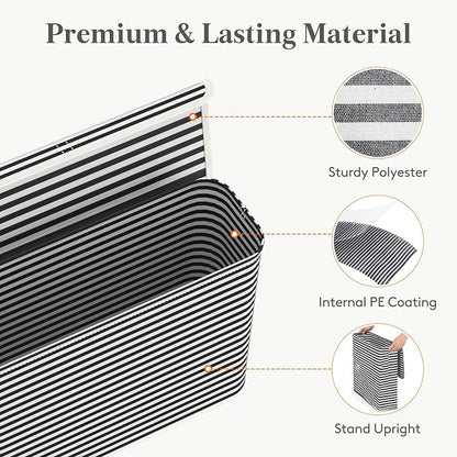 Lifewit 22L Toilet Paper Storage Holder for 9 to 12 Rolls, Foldable Fabric Toilet Paper Basket with Lid, Freestanding Bathroom Tissue Storage and Organization for TP, Towels and Toiletries, Black