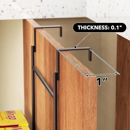 Simple Houseware Over Cabinet Door Organizer, Mesh Bronze