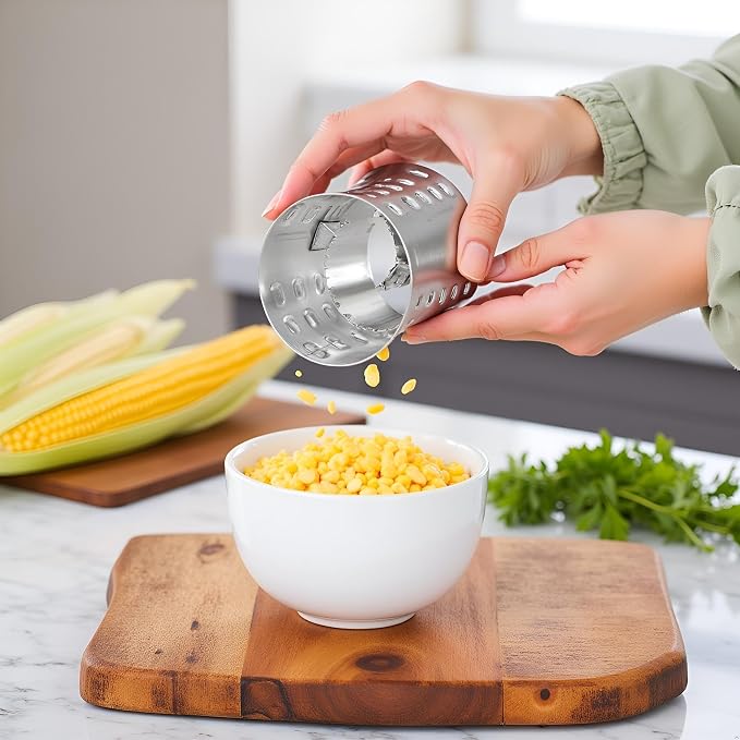 Corn Premium Stainless Steel Corn Thresher Stripper and Peeler, Magic Corn On The Cob Removal Tool, Peelers
