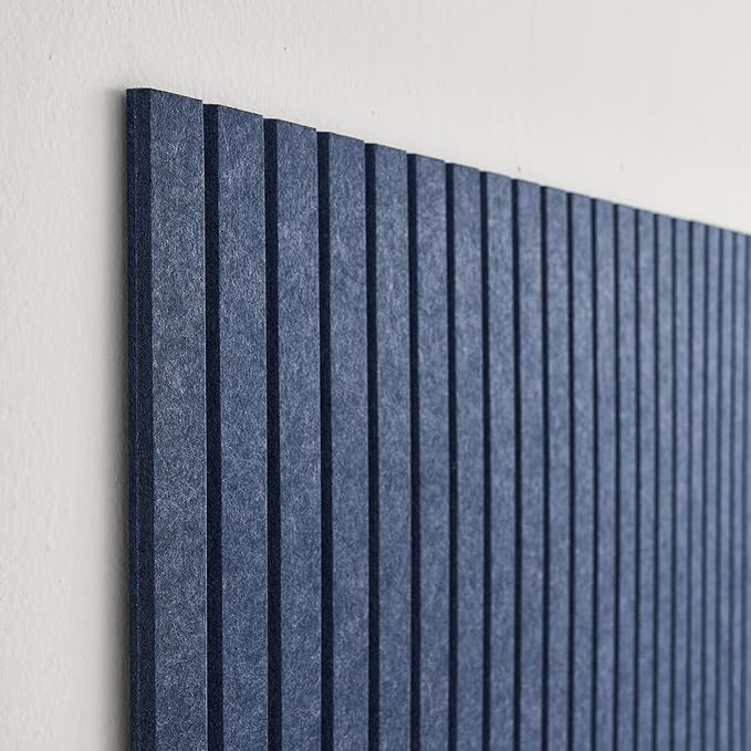 Large Bulletin Board 48"x36" - Office Wall Organizer, Replace Your Old Cork Boards for Walls for Office Decor -12-Pack Felt Wall Panels to Use in Home Office Decor, Classroom Decor (Indigo)