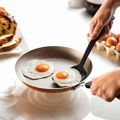Farberware Cookstart DiamondMax Nonstick Cookware/Pots and Pans Set, Dishwasher Safe, Includes Baking Pan and Cooking Tools, 15 Piece - Copper