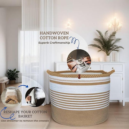 XXXL Laundry Basket Organization & Storage Hamper - Laundry Room & Toy Storage Organizer
