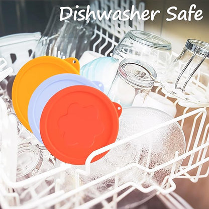 1 Cup Silicone Replacement Lids Storage Cover for Pyrex 7202-PC Glass Bowls (Container not Included) 4 Pack Microwave, Dishwasher and Freezer Safe