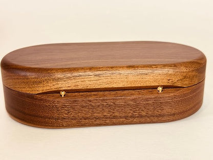 Birthday Gifts for Women - Personalized Wooden Jewelry Box - Wooden Jewelry Box Handmade, Walnut Jewelry Organizer - Custom Engraved Box - Unique Gifts - Engraved Birthflower