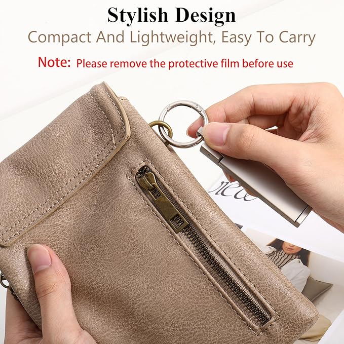 Purse Hook for Table Desk Folding Handbag Holder Mobile Phone Stand Holder for Women Men (New Upgrade-Platinum)