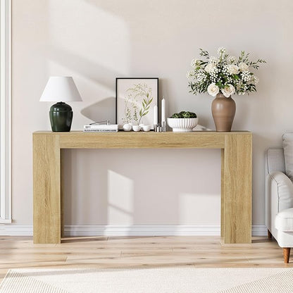 Spaco 63'' Narrow Long Console Table,Farmhouse Entryway Table Sofa Table with Storage,Wood Behind Couch Table for Living Room, Hallway,Foyer
