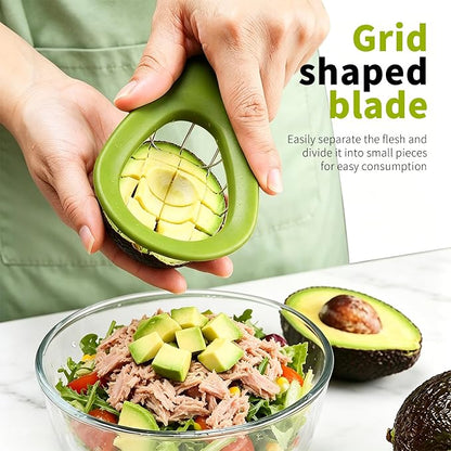 3 Set Avocado Slicer,Includes Avocado Slicer Tool 3 in 1, Avocado Cutter and Avocado Saver,Dishwasher Safe Tool for Slicing, Dicing and Keeping Avocados Fresh