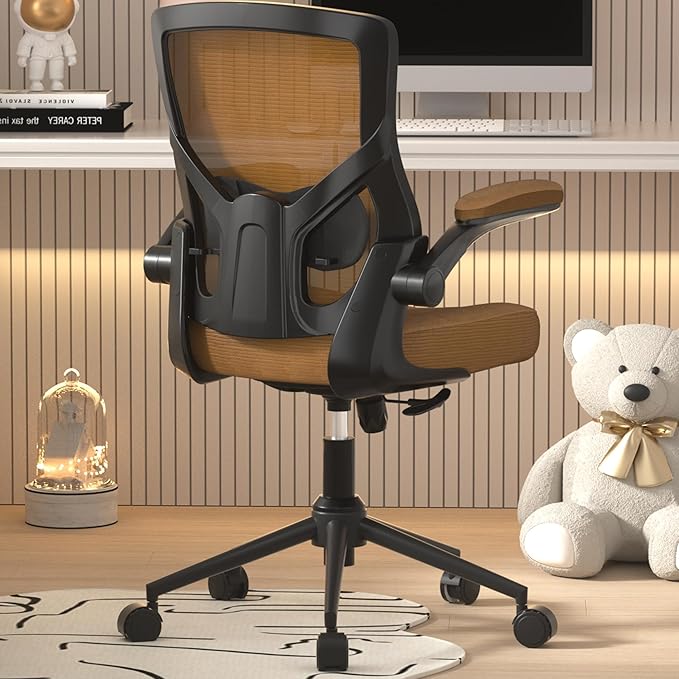 Ergonomic Office Desk Chair with Waterfall Seat and S-Shaped Back for Lower Back & Leg Pressure Relief, Comfortable for 8+ Hours Sitting