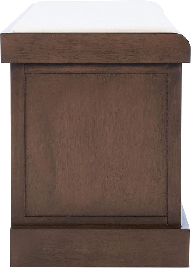 Safavieh Home Collection Landers Brown 2-Drawer/Cushion Storage Bench (Fully Assembled) BCH5702C