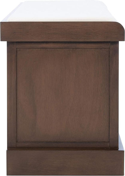Safavieh Home Collection Landers Brown 2-Drawer/Cushion Storage Bench (Fully Assembled) BCH5702C