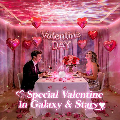 One Fire Galaxy Projector 360 Modes+15 White Noise+Bluetooth Star Projector Valentines Day Gifts Decorations Birthday Gifts Night Light Lava Lamp Teen Girl Gift for Teen Boy Gift Room Decor Led Lights