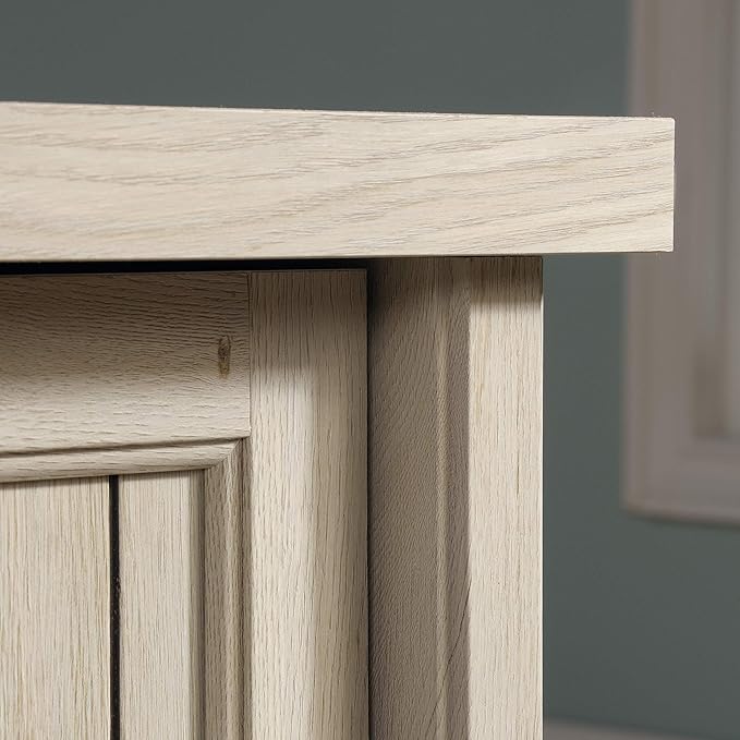 Sauder Costa Office Desk with Drawers, Executive Desk with File Drawer Storage, in Chalked Chestnut