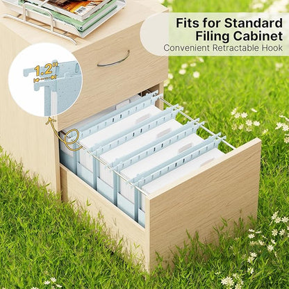 XINGIA Wheat Straw Plastic Hanging File Folders Letter Size, 2'' Expansion Extra Capacity Filing Cabinet Folders with Tabs, 12 Pack Reinforced Accordion File Organizer for Office School(Morandi Blue)