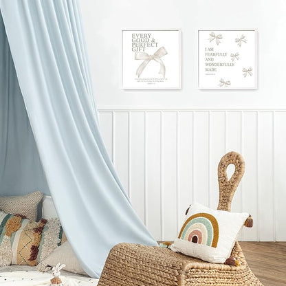 LARTSFRO Coquette Beige Bow Wall Art Decor Posters, Beige Bow Christian Room Bedroom Bathroom Dorm Wall Art Decor Aesthetic for College Teen Girls Gifts, Inspirational Bible Verses Bow Wall Decor, 10x10 Inch Set of 4 Pcs Bow Pictures (UNFRAMED)