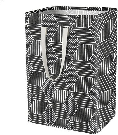 Waterproof Laundry Hamper Collapsible Laundry Basket Leather Handle Laundry Bag Large Clothes Storage Toy Organization for Bathroom Bedroom Laundryroom College Dorms (Heilingxing-001)