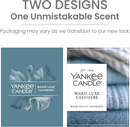 Yankee Candle Large Tumbler Scented Candle with up to 80 Hour Burn Time, Premium Plant Wax Blend for Consistent Burn, 20 oz Tumbler Candle with Room Filling Fragrance, Warm Luxe Cashmere