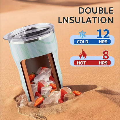 20Oz Insulated Tumbler With Straw And Lid, Stainless Steel Coffee Cup, Double Wall Vacuum Travel Mug,Spill proof Iced Coffee Tumbler,Outside Use, Jelly Green