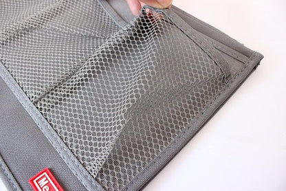 Bedside Storage Organizer with Pockets, Bedside Caddy, Table Cabinet Storage Organizer, TV Remote Control, Phones, Magazines, Tablets, Accessories, Grey