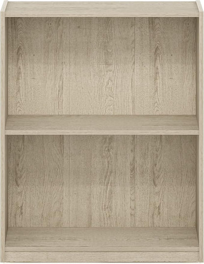 Furinno Gruen 2-Tier Open Shelf Bookcase, Metropolitan Pine
