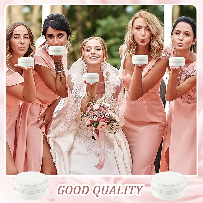 6 Pcs Travel Jewelry Case Bridesmaid Gift Boxes Jewelry Travel Organizer Small Round Jewelry Box Mini Storage PU Leather