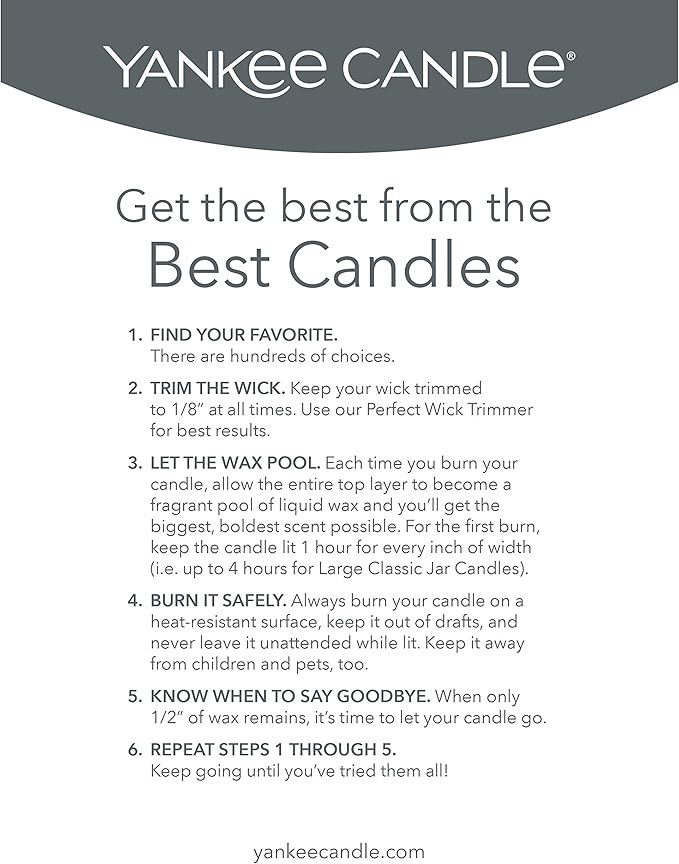 Yankee Candle Meadow Showers Scented Classic 22oz Large Jar Single Wick Candle Over 110 Hours of Burn Time Green
