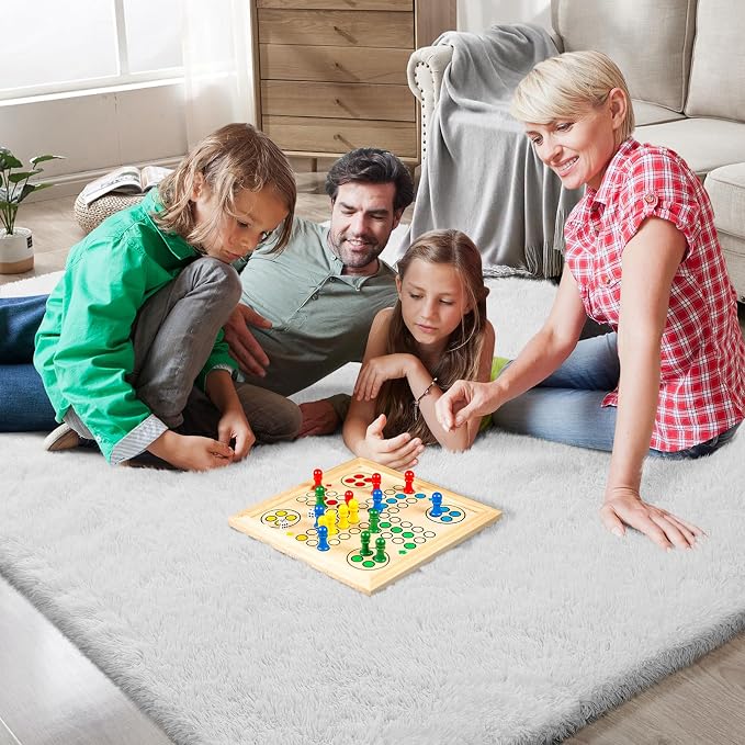 Shag Area Rugs for Bedroom Living Room,5X8 Ultra Soft White Fluffy Area Rugs for Dorm,Indoor Carpet Plush Rugs for Home Decor,White
