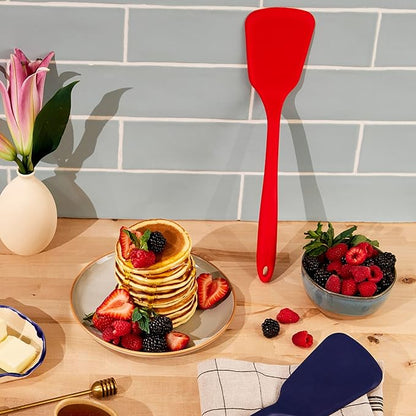 GIR: Get It Right Silicone Kitchen Spatula Turner - Non-Toxic Cooking Utensils for Nonstick Cookware, Cooking and Baking, Ultimate - 13IN - Red