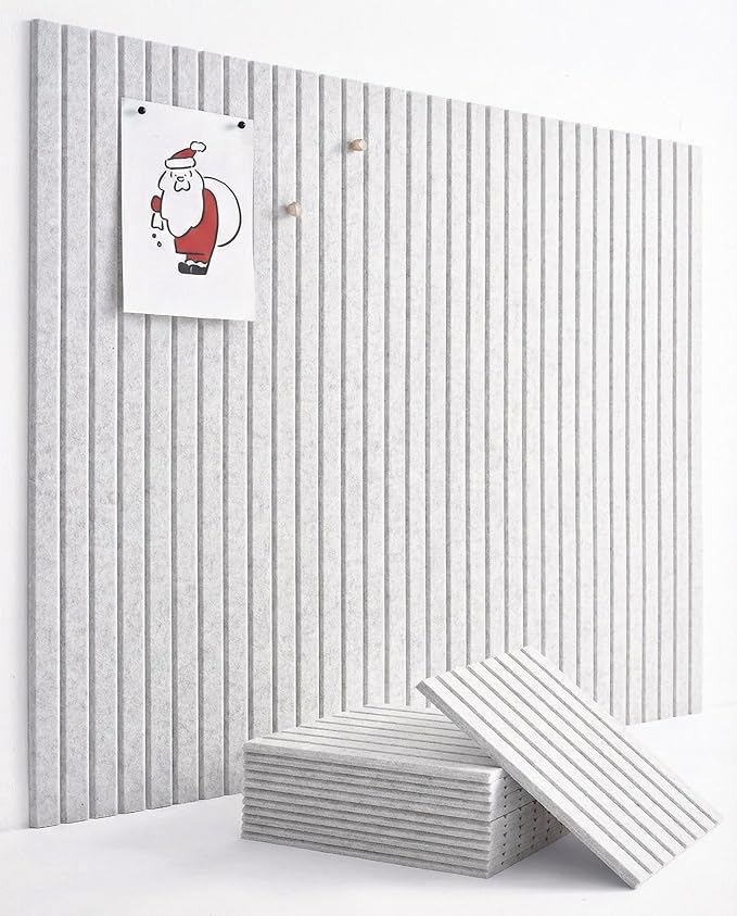 Large Bulletin Board 48x36- Office Wall Organizer Replace Your Old Cork Boards for Walls for Office Decor -12-Pack Felt Wall Panels to Use in Home Office Decor, Classroom Decor (Marble)