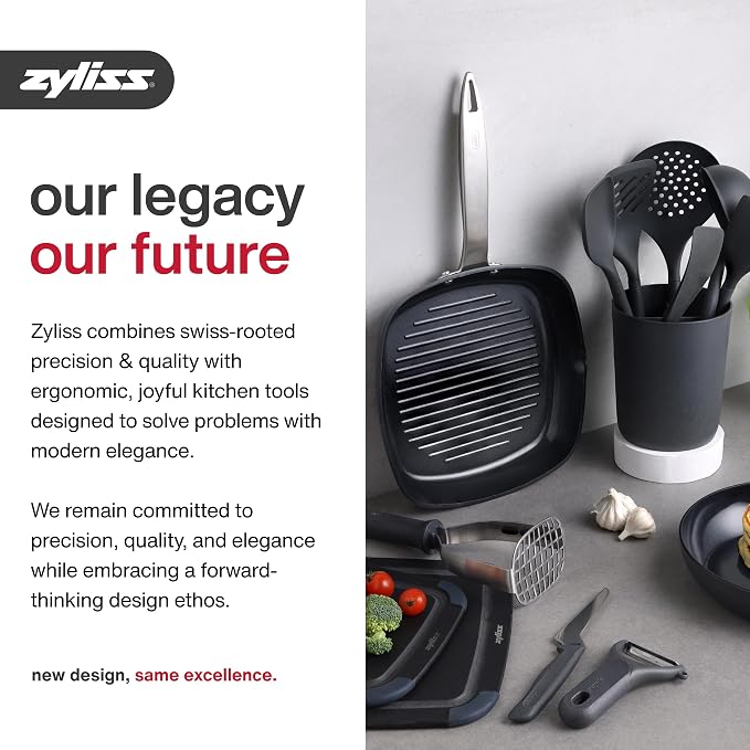 ZYLISS Egg Slicer - Non Slip, Egg Cutter and Wedger with Built in Shell Piercer