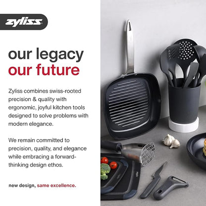 ZYLISS Egg Slicer - Non Slip, Egg Cutter and Wedger with Built in Shell Piercer
