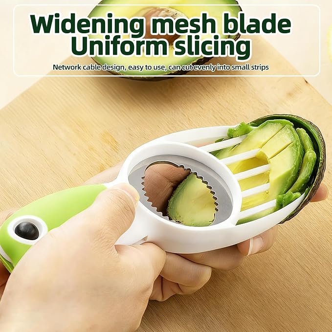 3 in 1 Folding Avocado Slicer Tool, Splitting, Pitting, Slicing Avocados Safely, Bird Shaped Avocado Splitter, Fruit Peeler, Kitchen Gadget, Lightweight Portable Tool, 1 Pcs