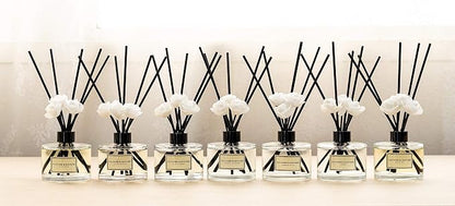 CULTURE & NATURE Reed Diffuser Set 6.7oz (200ml) Magnolia Scented Diffuser with Sticks Home Fragrance Reed Diffuser for Bathroom Shelf Decor